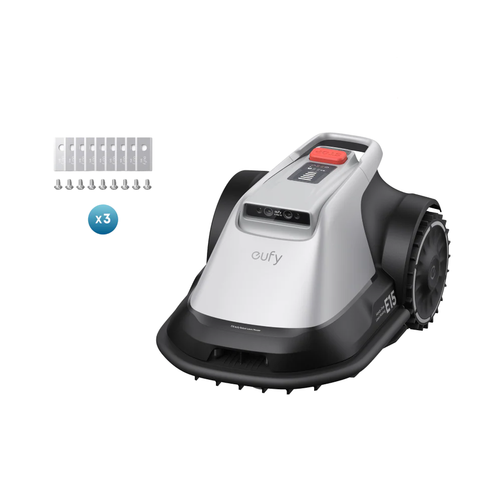 Automatyczna kosiarka E15 firmy eufy + Zestaw ostrzy zamiennych eufy