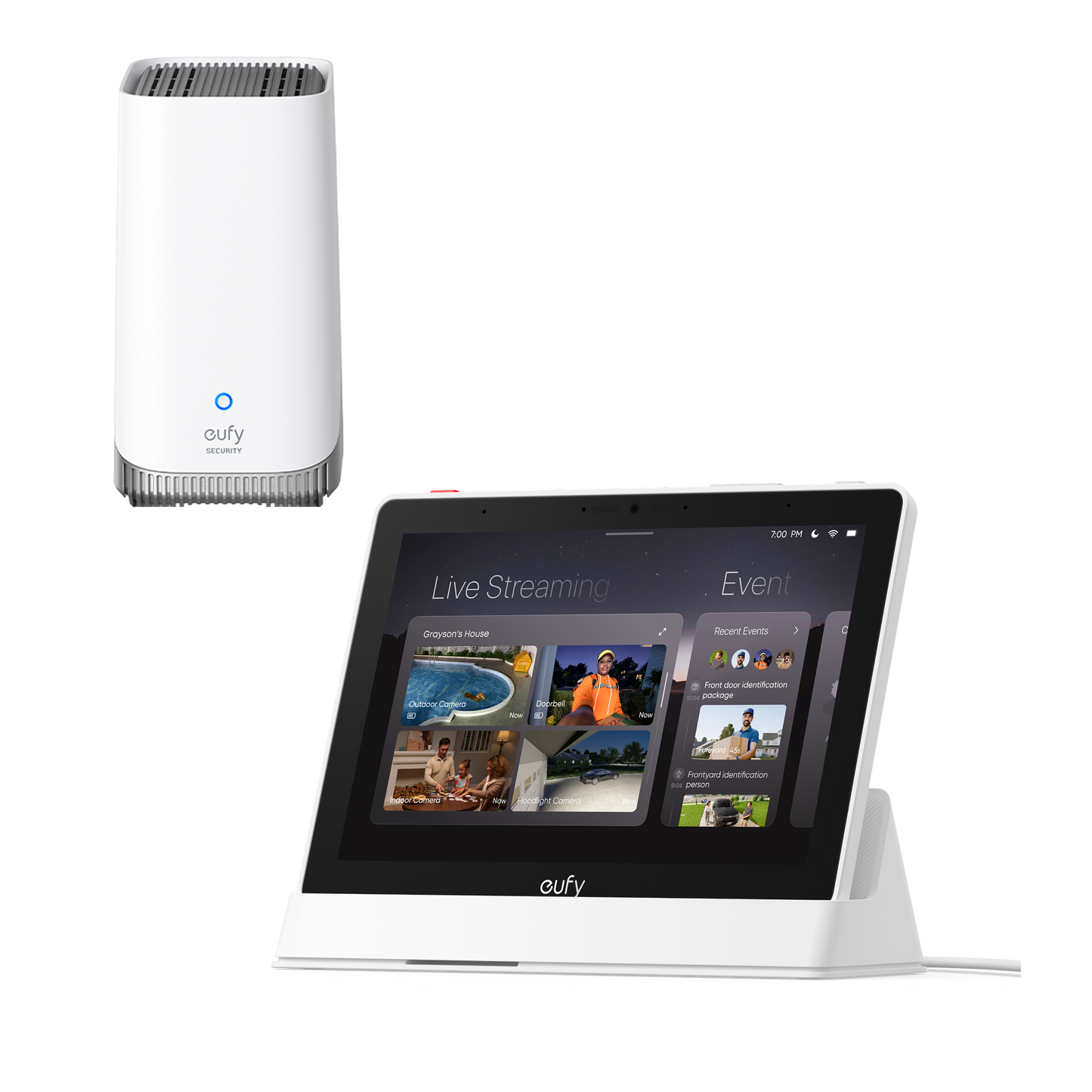 Inteligentny ekran E10 + stacja bazowa do monitoringu S380