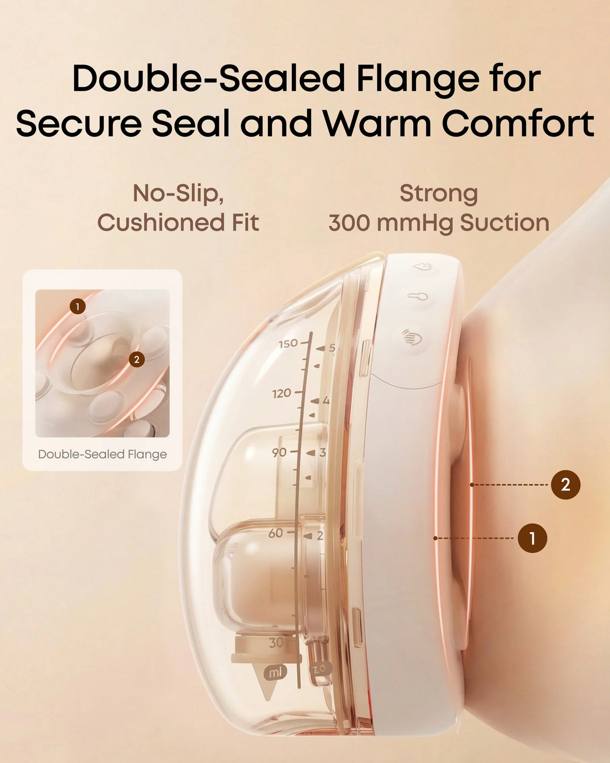 eufy Breast Pump S2 / S2 Pro Double-Sealed Flange (24 mm)