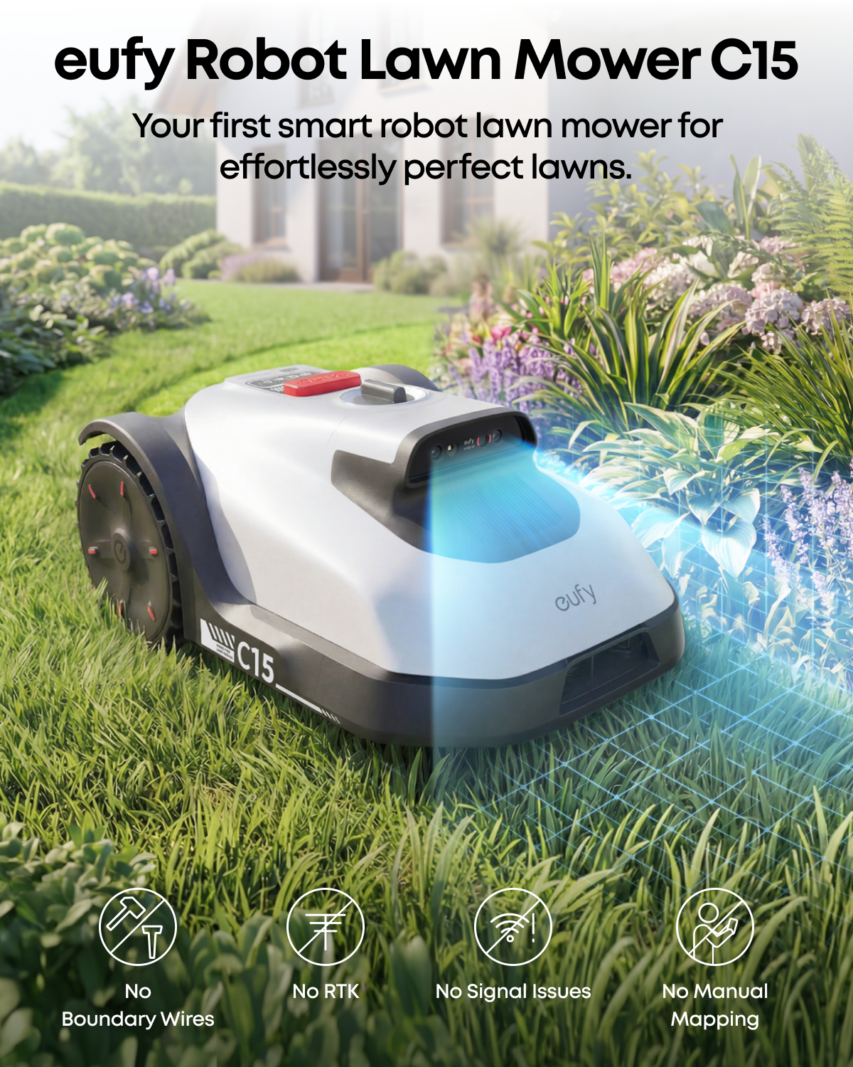 Robot koszący C15 (garaż w zestawie)