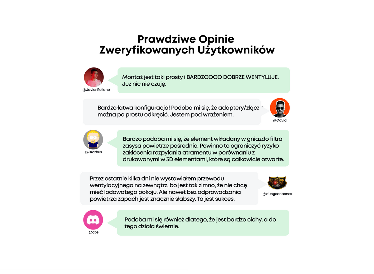 Wentylator wywiewny eufyMake do drukarki UV E1