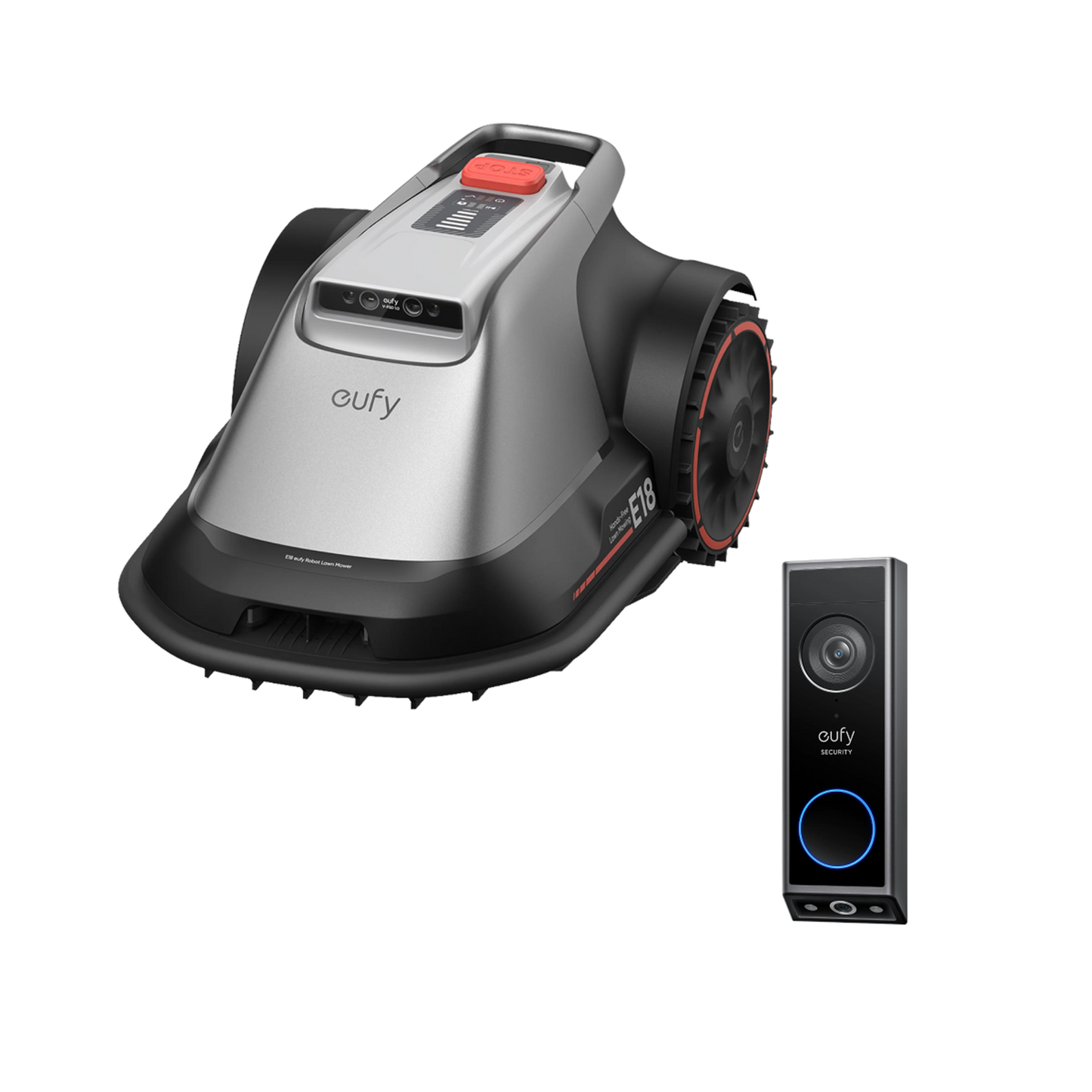 eufy Robot Lawn Mower E18 + Video Doorbell E340